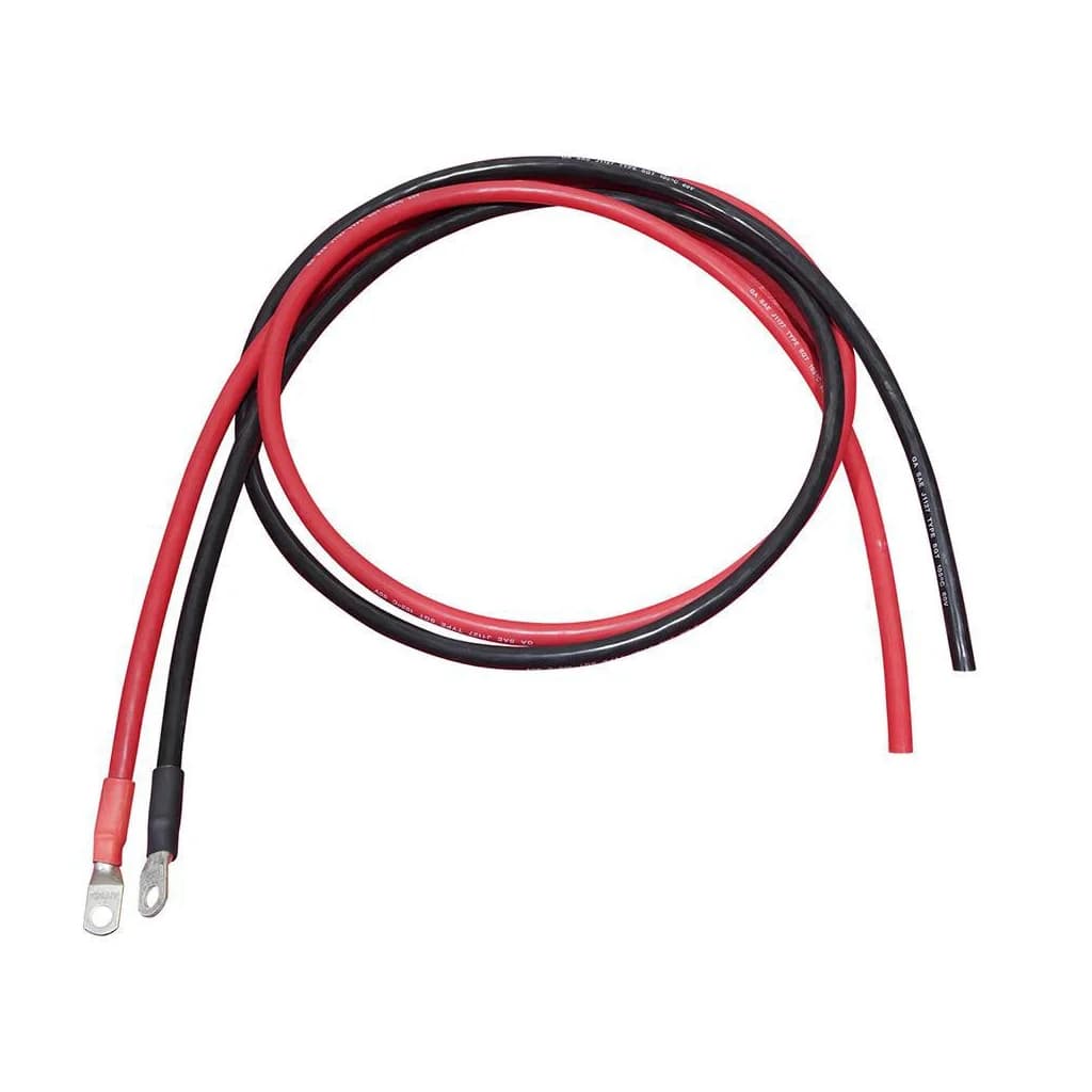 72in 4 AWG Battery to Inverter Cables (Black and Red)